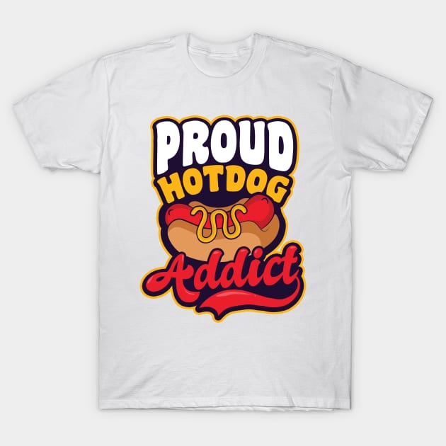 Hot Dog Lover Shirt | Proud Hot Dog Addict T-Shirt by Gawkclothing